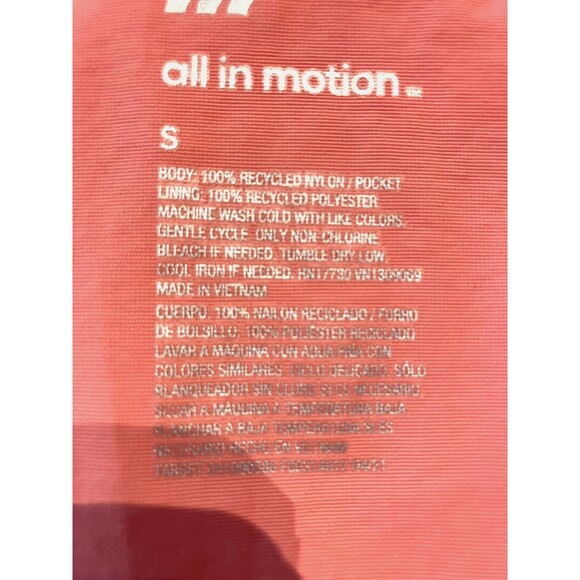 NWT All In Motion Coral Pink Nylon Hooded Jacket Size Small - Picture 2 of 11